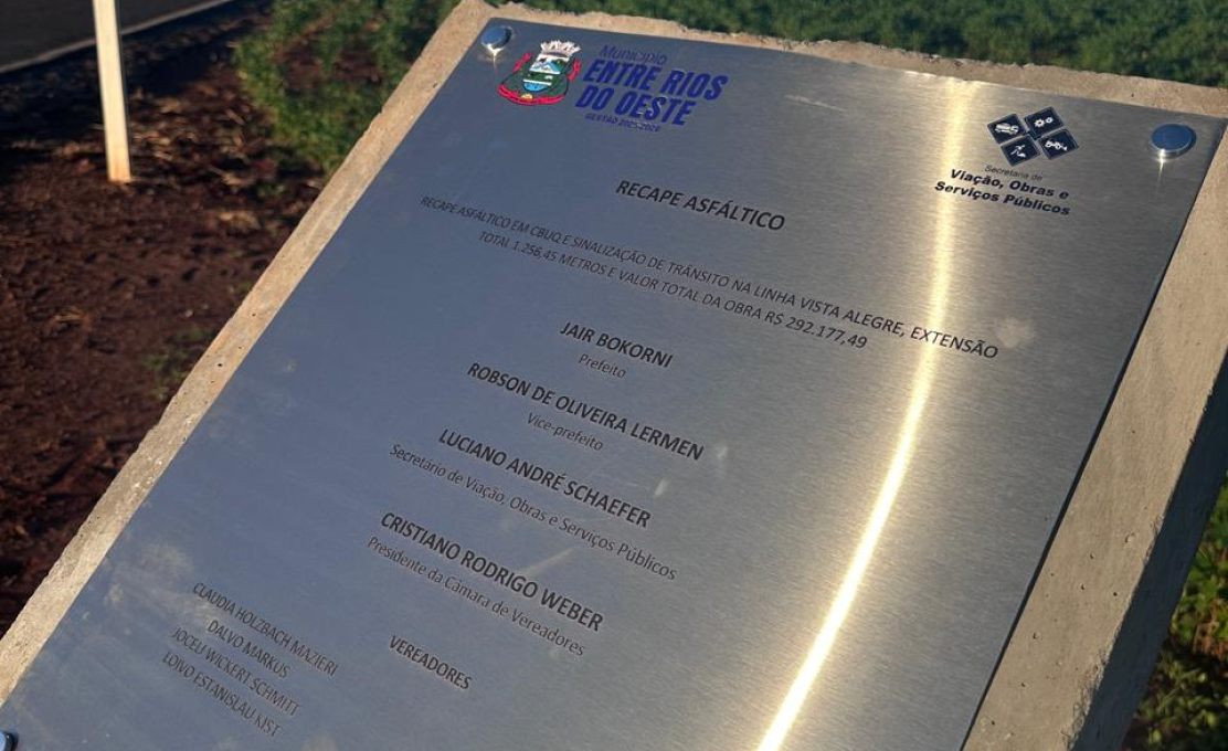 Foram Inaugurados 11,7 KM de Recape Asfáltico