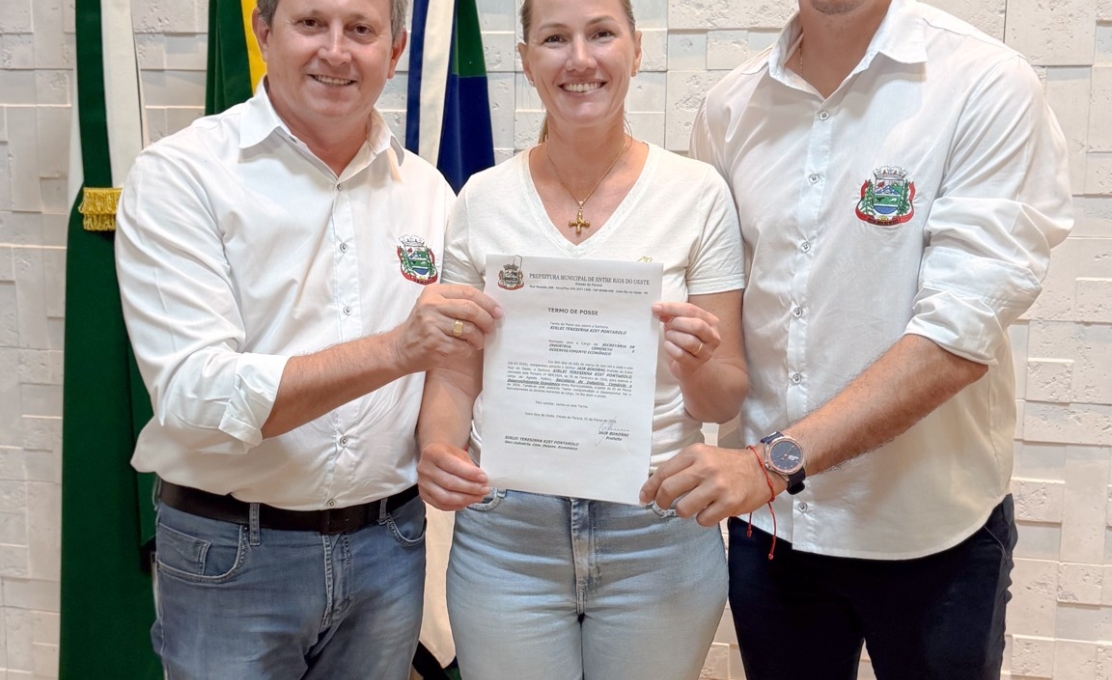 NOVA SECRETÁRIA DE INDÚSTRIA E COMÉRCIO EM ENTRE RIOS DO OESTE