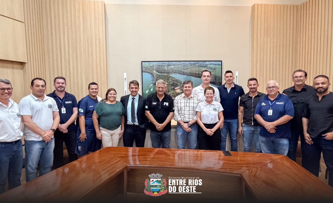 VISITA DO SECRETÁRIO DE ESPORTES DO PARANÁ A ENTRE RIOS DO OESTE