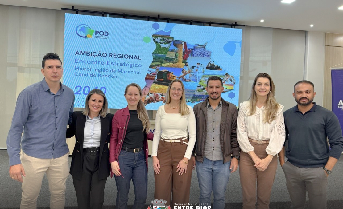 ENTRE RIOS DO OESTE PARTICIPA DA APRESENTAÇÃO DO PLANO AMBIÇÃO REGIONAL 2040