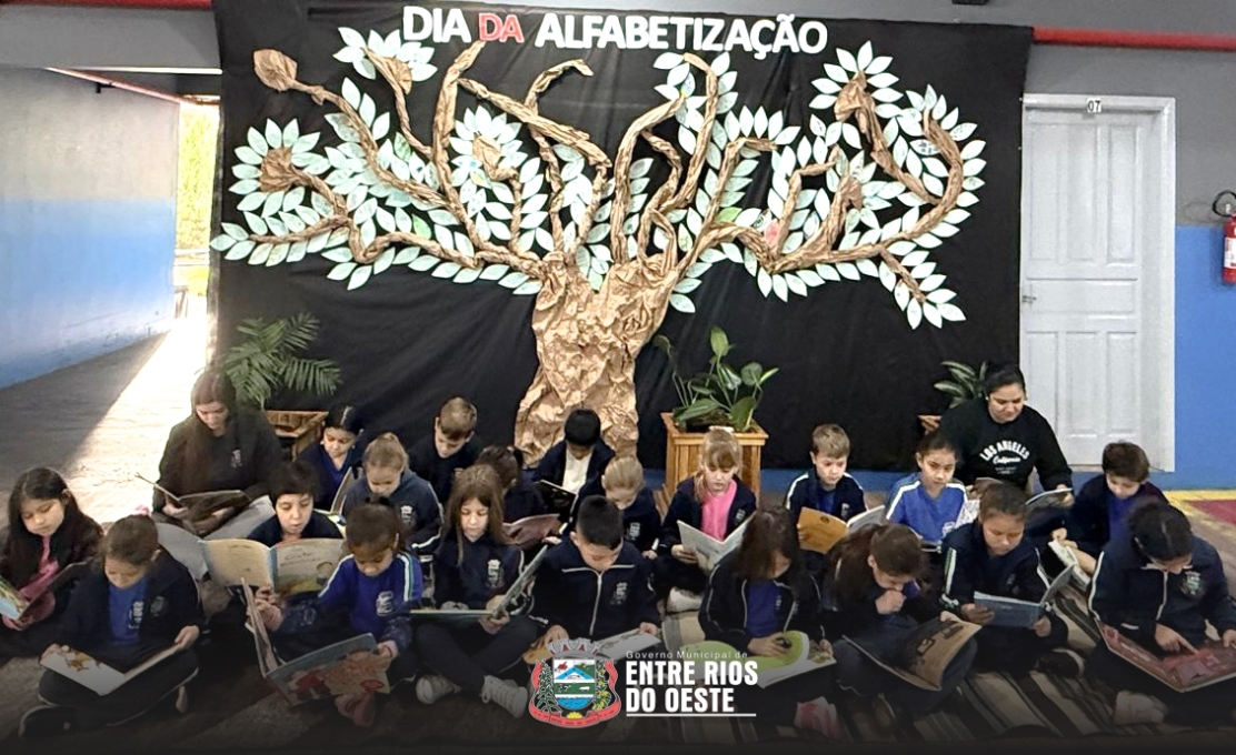 DIA D DA ALFABETIZAÇÃO MOBILIZA INSTITUIÇÕES DE ENSINO DE ENTRE RIOS DO OEST...