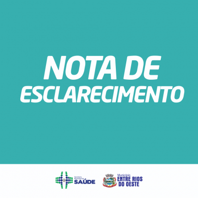 NOTA DE ESCLARECIMENTO