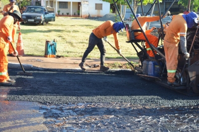 Recape Asfáltico inicia em Entre Rios do Oeste