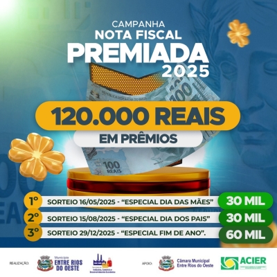 Primeiro Sorteio da Nota Fiscal Premiada Acontece no Dia 16 de Maio, em Comemoração ao Dia das Mães