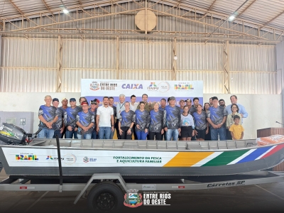  FORTALECIMENTO DA PESCA EM ENTRE RIOS DO OESTE: ENTREGA DE EQUIPAMENTOS DO PROGRAMA MAIS QUE ENERGIA!