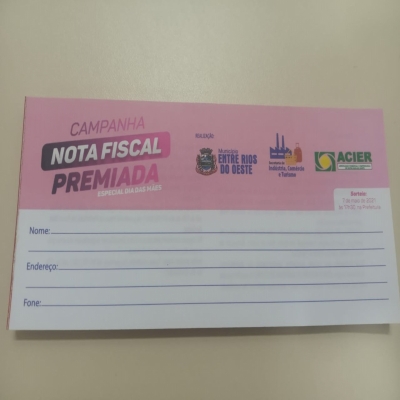 Entre Rios do Oeste lança campanha Nota Fiscal Premiada Especial Dia Das Mães