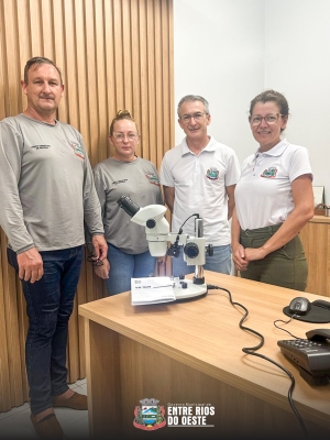 ENTRE RIOS DO OESTE REFORÇA COMBATE AO AEDES AEGYPTI COM AQUISIÇÃO DE MICROSCÓPIO