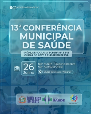13ª CONFERÊNCIA DE SAÚDE