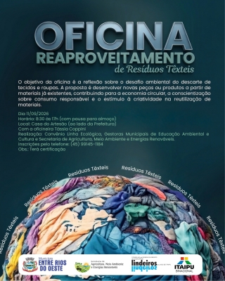 OFICINA DE REAPROVEITAMENTO DE RESÍDUOS TÊXTEIS